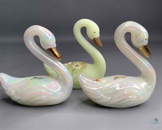 Fenton Swans
Hand-painted and signed. Two are 50th Anniversary.