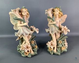 Resin Fairy Figurine
Two (2) resin fairy garden figurines standing approx. 13" tall.
