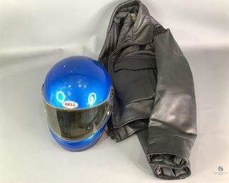 Motorcycle Gear
One Taylor's leatherwear Police jacket size 40 and a Blue Bell four star helmet size 7 1/8.