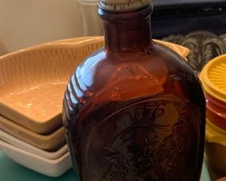 Bicentennial commemorative brown bottle