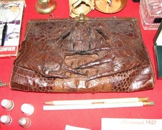 Alligator purse