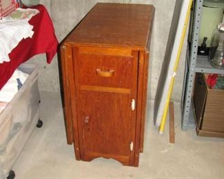 drop leaf table with storage
