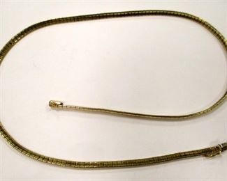 MILOR ITALY 14K GOLD NECKLACE. 16 INCHES. 16.4 GRAMS