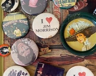 Vintage Jim Morrison and the Doors Pins 
