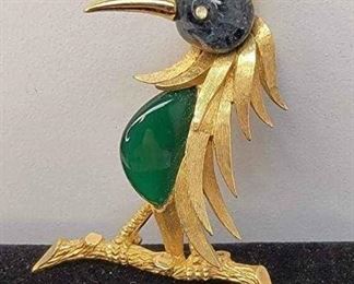 004 Rare Vintage Marcel Boucher Bird Brooch