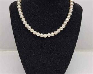 Japan Stamped Pearl Necklace