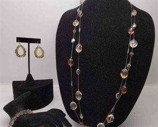 Necklace, Bracelet Earrings