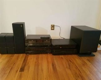Denon, Technics, Polk audio equipment