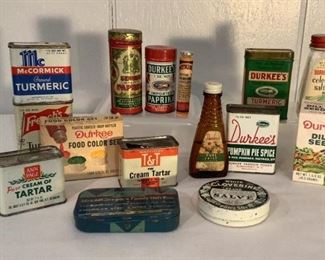 VINTAGE SPICE CONTAINERS 