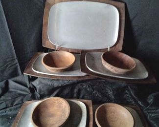 4Vintage Wooden Decor and serving pieces