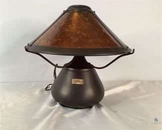 Mica Copper Lamp
Bean pot lamp made of all copper by the Mica Lamp Co. Possibly designed by Master Coppersmith Dirk VanErd (1860-1933). Great condition and it works, 14.25"Hx13.75"Wd14.25"D.