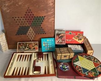 Vintage Board Games
Includes titles like Scrabble, Perquackey, and Chinese Checkers. Unknown if all games are complete with game pieces.