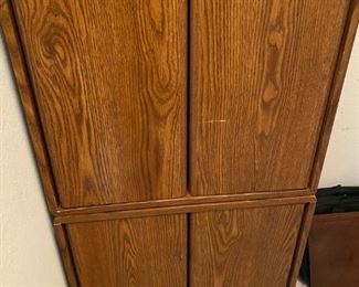 $ 36.00 - SAUDER 2 Piece VHS Storage Cabinet - Can be stacked or side-by-side. One price gets both.