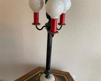 $ 150.00 - Unique Lamp made from Vintage Items- 2-way lighting