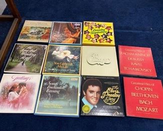 $ 40.00 - Group of 11 Record Album Multi Sets (One price for all) 