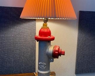 Vintage 1953 Mueller Fire Hydrant made into a Table Lamp. Unique lamp for a Man Cave.