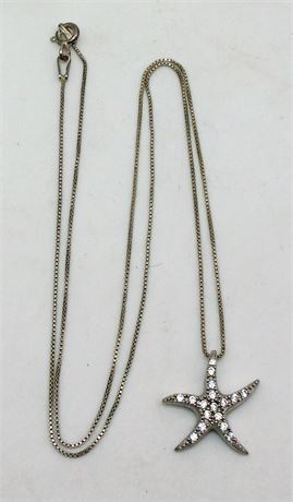 Lot 044
Sterling Starfish necklace