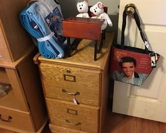 Filing cabinet, doll desk, Elvis purse