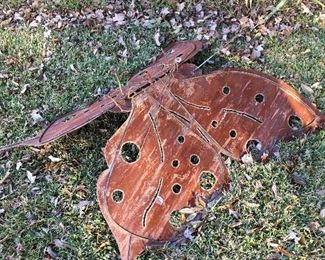 Large metal butterfly