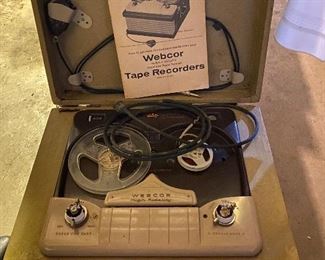 Webcor tape recorder