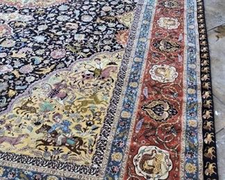 30 meter ( 15ft x 22 ft Approx. ) custom made Persian Tabriz Rug by master Taghipoor , 60 raj , Manchester Wool & Silk , Please Serious buyers only , Price $ 65000  OBO , 1950's Circa ,  