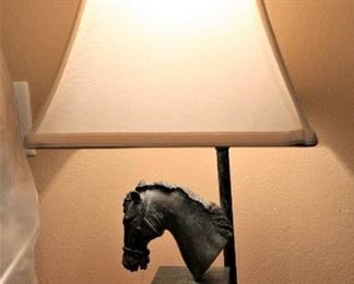 Maithland Smith Horse Bust Table Lamp 
