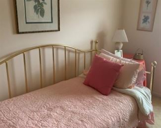 Brass twin day bed 