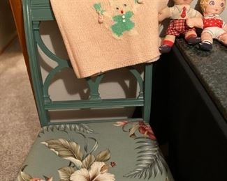 Vintage chair and children's items