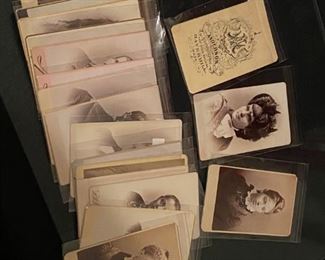 carte de visite and cabinet cards antique!