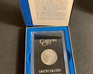Carson City Morgan Silver Dollar, Coins