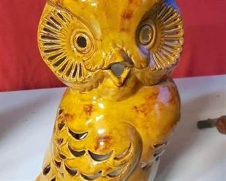 Mid Century Ceramic Owl