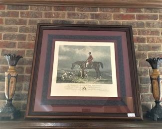 English rider framed art
