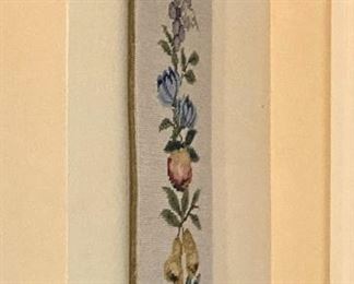 Fruit needlepoint bell pull