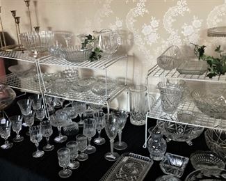 Stemware and serving bowls