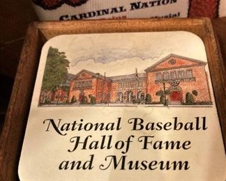 Coasters from the National Baseball Hall of Fame and Museum