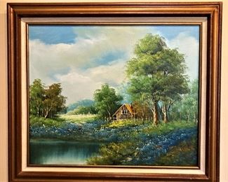 Framed oil