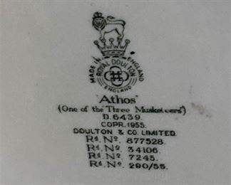 Athos - one of the Three Musketeers by Royal Doulton - 1955