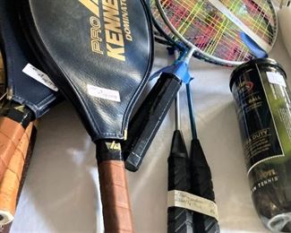Tennis and badminton racquets