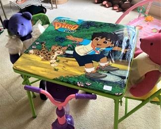 Child's table and chairs
