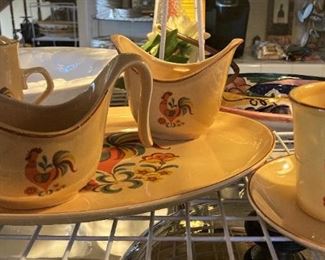 Few rooster dishes by Taylor International USA