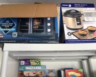 Counter top oven available and cooker (sold) in boxes 