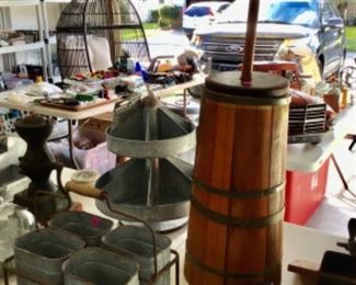Butter churn, farm and kitchen decor 