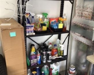 Miscellaneous cleaners, gymnastics mat in box 