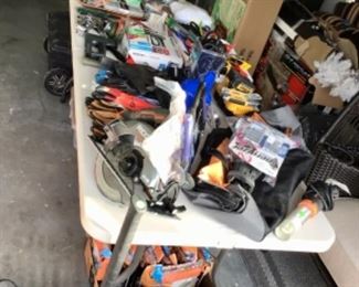 Circular Saw, wrenches, sawzaw, etc