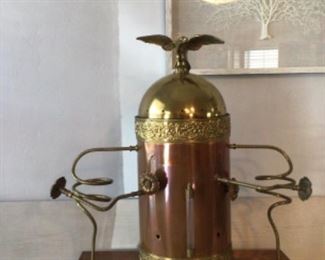 Copper and brass early Espresso maker