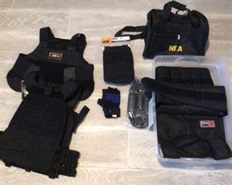 Tactical bomb squad gear, bullet proof vest etc