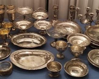 Large Assortment of Sterling 