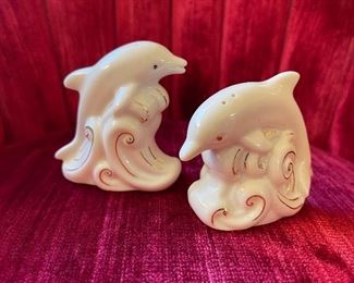 Lenox Dolphin Salt & Pepper Shakers