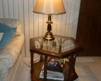 end table & lamp