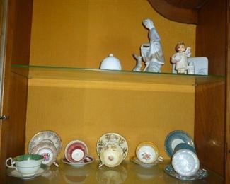 Lladro, cups & saucers
